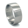 Stalen ring met 5 diamanten in maat 56 - 601235 Stalen ring met 5 diamanten in maat 56 - 601235