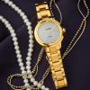 Citizen L dames elegantie en eco-drive horloge goudkleurig EM1162-52A - 601237