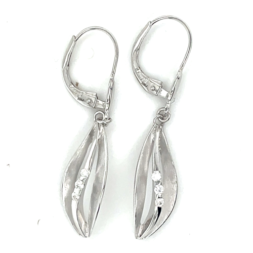 oorhangers zilver met zirkonia - 601239