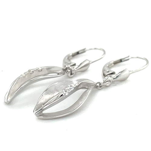 oorhangers zilver met zirkonia - 601239