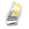 Ruwe en glimmende hanger in zilver met geel goud - 601241 Ruwe en glimmende hanger in zilver met geel goud - 601241