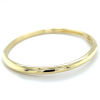 Bangel armband zilver, goudkleurig 4mm bol - 601242 Bangel armband zilver, goudkleurig 4mm bol - 601242