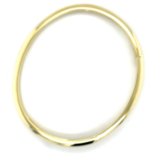 Bangel armband zilver, goudkleurig 4mm bol - 601242 Bangel armband zilver, goudkleurig 4mm bol - 601242