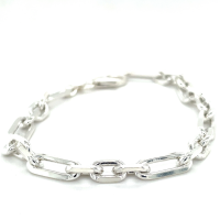 Ankers schakel armband zilver fantasie 19,5cm - 601245 Ankers schakel armband zilver fantasie 19,5cm - 601245