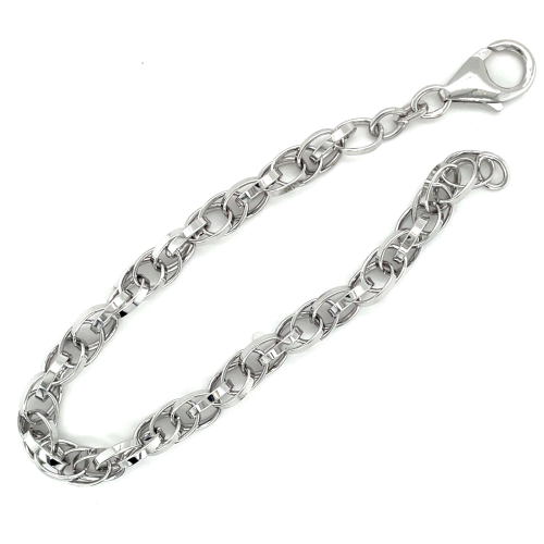 fantasie schakelarmband  18cm zilver - 601246