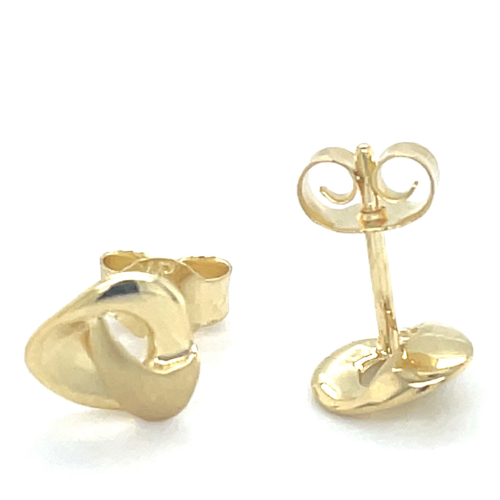 Gouden oorknoppen fantasie 3D 14 karaat - 601249