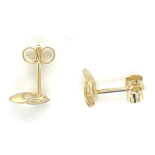 Gouden oorknoppen fantasie 3D 14 karaat - 601249