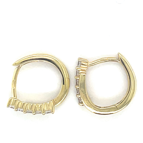 oorringen fantasie met zirkonia14 karaat - 601252