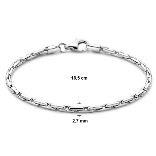 Armband cardano zilver 18,5 cm - 2,7 mm - 601259