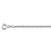 armband koord zilver 18cm - 601260