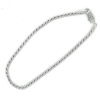 armband koord zilver 18cm - 601260