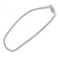armband koord zilver 18cm - 601260