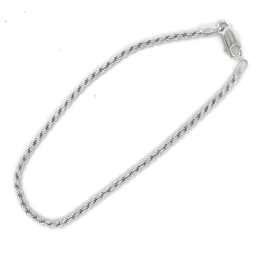armband koord zilver 18cm - 601260
