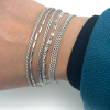 armband koord zilver 18cm - 601260