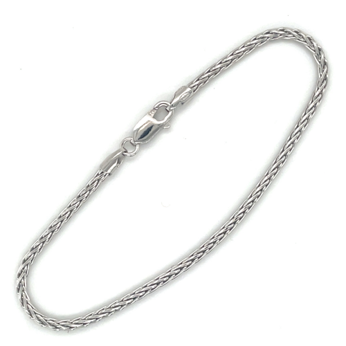 armband vossestaart rond zilver 18cm - 601261