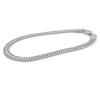 armband dubbel gourmette schakel 18cm zilver - 601262