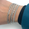 armband dubbel gourmette schakel 18cm zilver - 601262