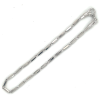 armband buisjes zilver 18 cm - 601264