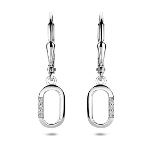 oorhangers zirkonia brisur haak 25 mm - 601269