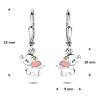 oorhangers olifant zirkonia brisur haak 23 mm - 601270