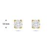 gouden oorknoppen met lab grown diamant 1.0ct (2x 0.50ct) h si 5,5 mm - 601271 gouden oorknoppen met lab grown diamant 1.0ct (2x 0.50ct) h si 5,5 mm - 601271