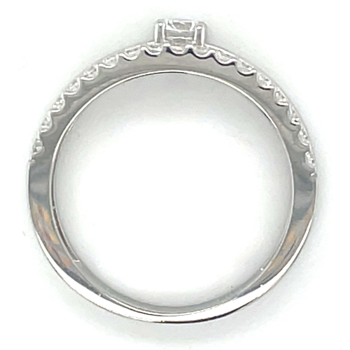 dames ring zilver met veel zirkonia maat 52 - 601279