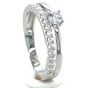 dames ring zilver met veel zirkonia maat 54 - 601280