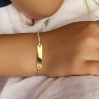 9karaat baby graveerarmband 11 tot 13cm - 601291