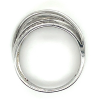 brede ring met zirkonia in zilver maat 56 - 601297