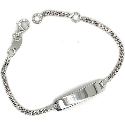 Zilveren kinderen graveerarmband met gourmetschakel 11-13cm - 601331 Zilveren kinderen graveerarmband met gourmetschakel 11-13cm - 601331