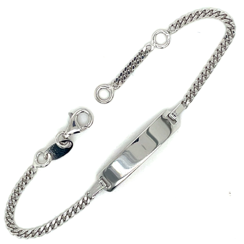 Zilveren kinderen graveerarmband met gourmetschakel 11-13cm - 601331 Zilveren kinderen graveerarmband met gourmetschakel 11-13cm - 601331