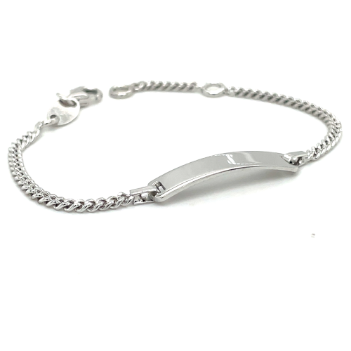 Zilveren kinderen graveerarmband met gourmetschakel 11-13cm - 601331 Zilveren kinderen graveerarmband met gourmetschakel 11-13cm - 601331
