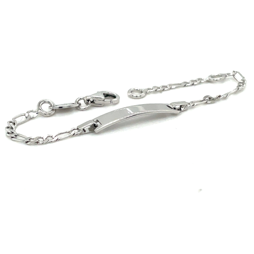 kinder graveerarmband figaro zilver 9 - 11 cm - 601332