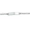kinder graveerarmband figaro zilver 9 - 11 cm - 601332