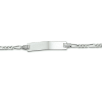 kinder graveerarmband figaro zilver 9 - 11 cm - 601332