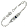 kinder graveerarmband figaro zilver 9 - 11 cm - 601332