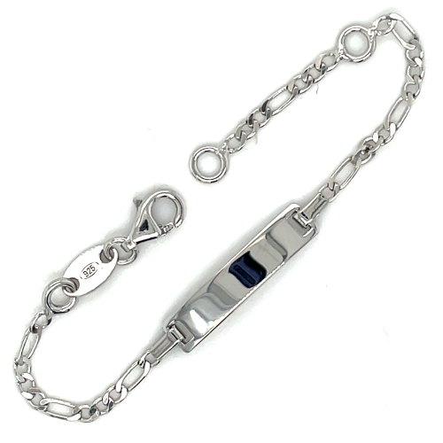 kinder graveerarmband figaro zilver 9 - 11 cm - 601332