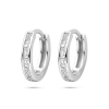oorringen met zirkonia in zilver 12 mm - 601335
