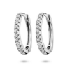 zilveren oorringen met zirkonia steentjes 11mm - 601336