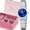 klein Festina dames horloge met blauwe wijzerplaat F20746-4 - 601353