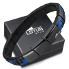 lotus staal lederen heren armband met blauw en zwart LS2533 2-1 - 601363