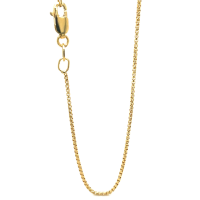 Mori Gold Filté 1,2mm brede Venetiaans schakel, goud gevuld 1/20 45cm - 601368