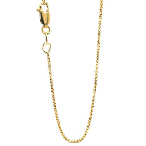 Mori Gold Filté 1,2mm brede Venetiaans schakel, goud gevuld 1/20 45cm - 601368