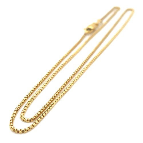 Mori Gold Filté 1,2mm brede Venetiaans schakel, goud gevuld 1/20 45cm - 601368