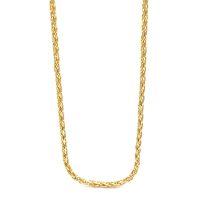 Mori Gold Filté 1,5mm brede Spiga schakel, goud gevuld 1/20 45cm - 601369