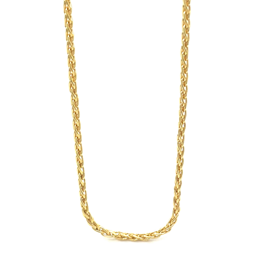 Mori Gold Filté 1,5mm brede Spiga schakel, goud gevuld 1/20 45cm - 601369