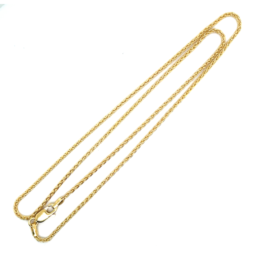 Mori Gold Filté 1,5mm brede Spiga schakel, goud gevuld 1/20 45cm - 601369