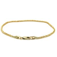 Spiga armband van Fjory  goud emt zilveren kern 18cm - 601373