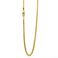 Fjory ketting goud Spiga met zilveren kern 45cm - 601374