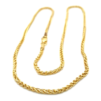 Fjory ketting goud Spiga met zilveren kern 45cm - 601374